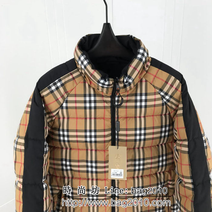 BURBERRY巴寶莉 爆款 18ss秋冬新款 兩面穿 白鴨絨 男款羽絨服 一衣兩穿 ydi2193